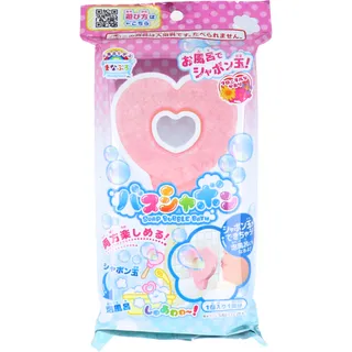 MANABURO - Soap Bubble Bath Heart Salt 1 Pc