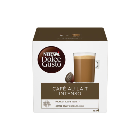NESCAFE Dolce Gusto NESCAFÉ® Dolce Gusto® Coffee capsules NESCAFÉ Dolce Gusto "Café au Lait Intenso", 16 pcs.