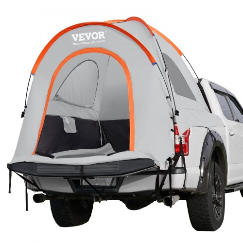  Truck Bed Tent, 6.4'-6.7' Pickup Truck Tent with Rain Layer and Carry Bag, Waterproof PU2000mm Double Layer Truck Tent, Accommodate 2-3 Person,