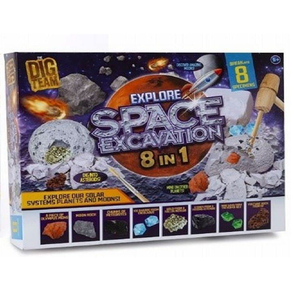 DIG TEAM 8 In 1 Explore Space Excavation Kit