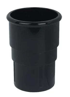 Pipelife Mini Flow Downpipe Connector Black 50mm