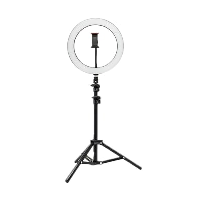 Youstar 2177 Smartphone Tripod & LED Ring Light, Black