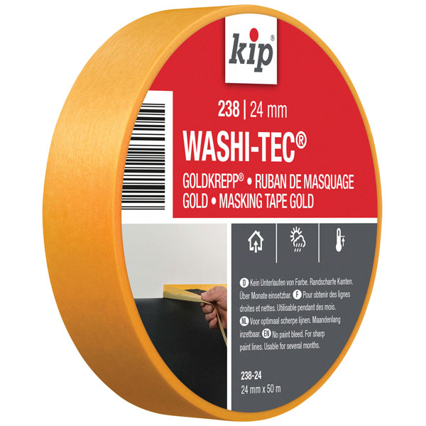 KIP  Ruban de masquage Papier 238-36, 36mm x 50m, Or