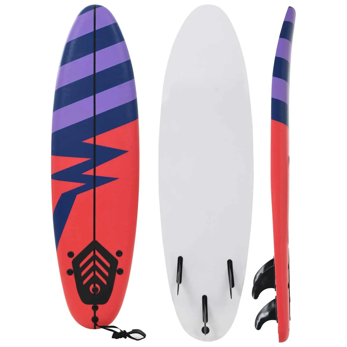 VidaXL Surfboard 170 cm Stripe