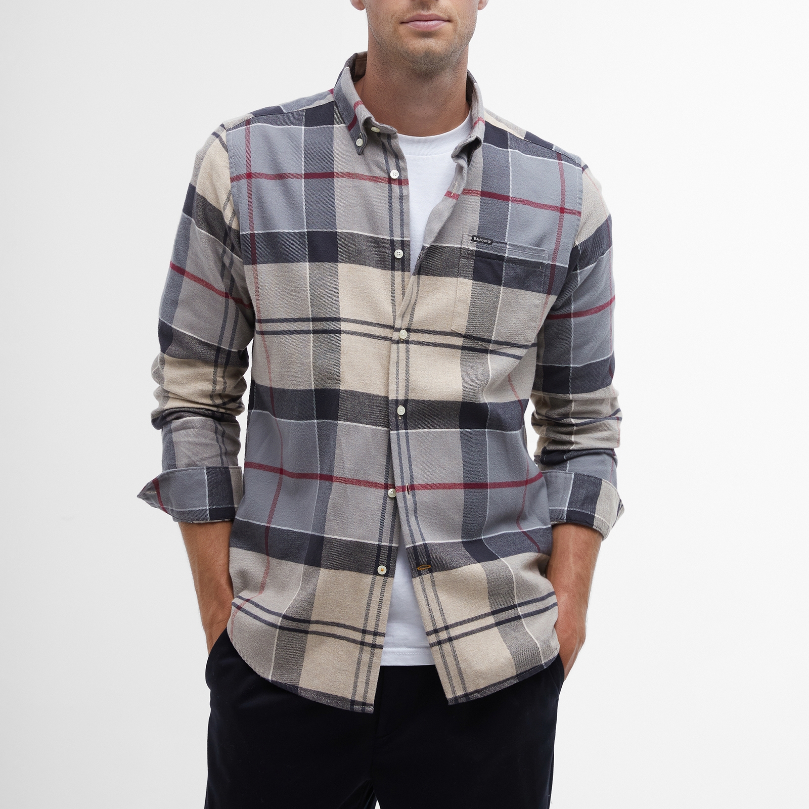 Barbour Mens Casual Shirts Beige