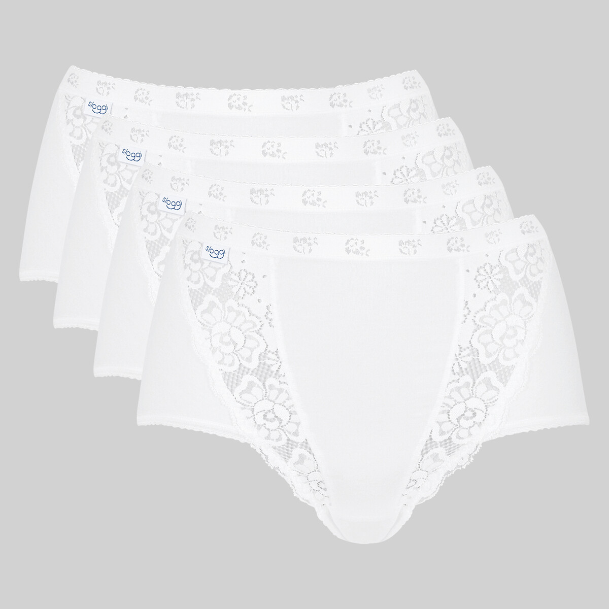 Sloggi Lingerie Sloggi Pack Of 4 Chic Maxi Knickers In Cotton Mix