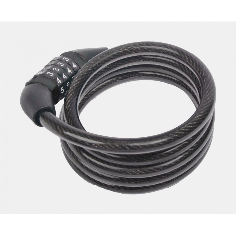 BBB Security - QuickCode Coiled Cable Lock [BBL-66] Black Size: 81200m