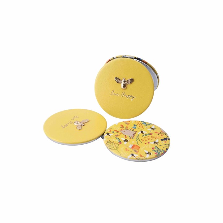 Beekeeper Bee Happy Compact Mirror