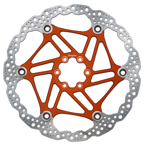 Hope Floating Rotor - Orange / 220mm / 6 Bolt
