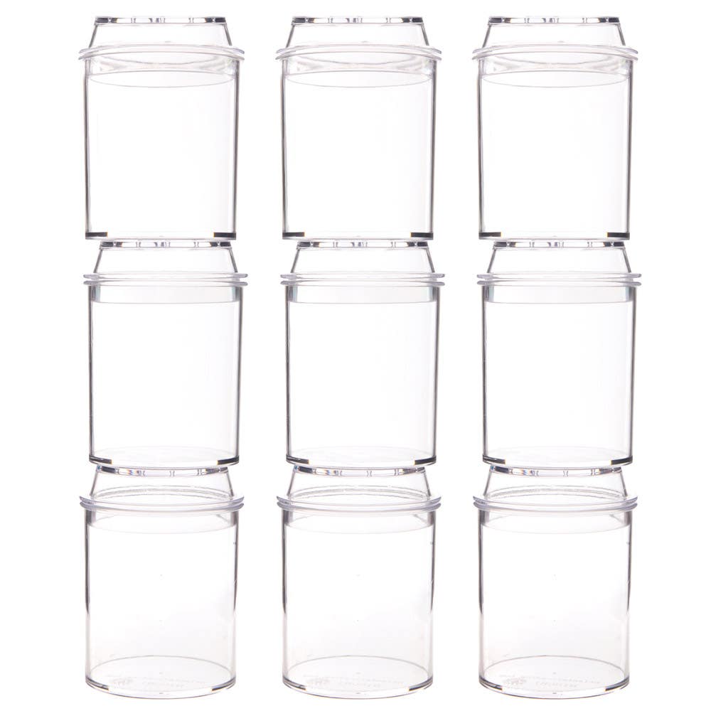 Baker Ross Bug Jars - 6 Jars With Magnifying Glass. Ventilated Insect Jars. Bug Catchers. Size 7.5cm.