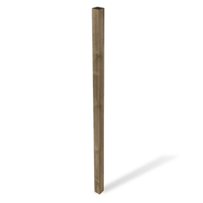 Klikstrom Uc4 Natural Wooden Fence Post (H)2.4M (W)90mm