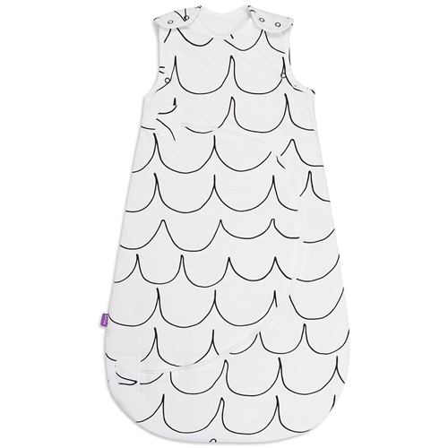 Snuz SnuzPouch Designz Mono Wave 2.5 Tog Sleeping Bag White | 0-6 months