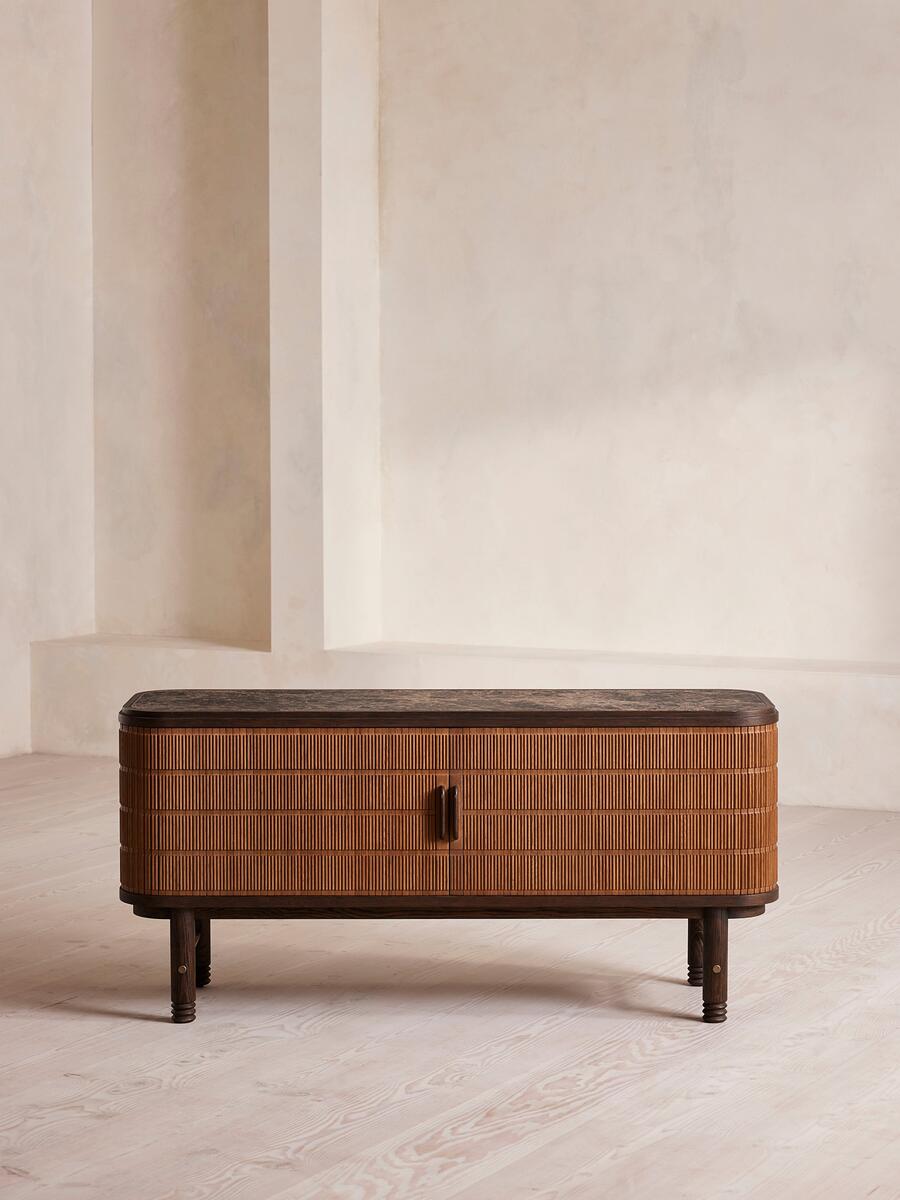 Soho Home Cullen Sideboard, Dark Emperador Marble