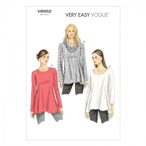 Vogue Patterns Woman\'s Tunic Sewing Pattern V8952 Sizes - XSM-XXL
