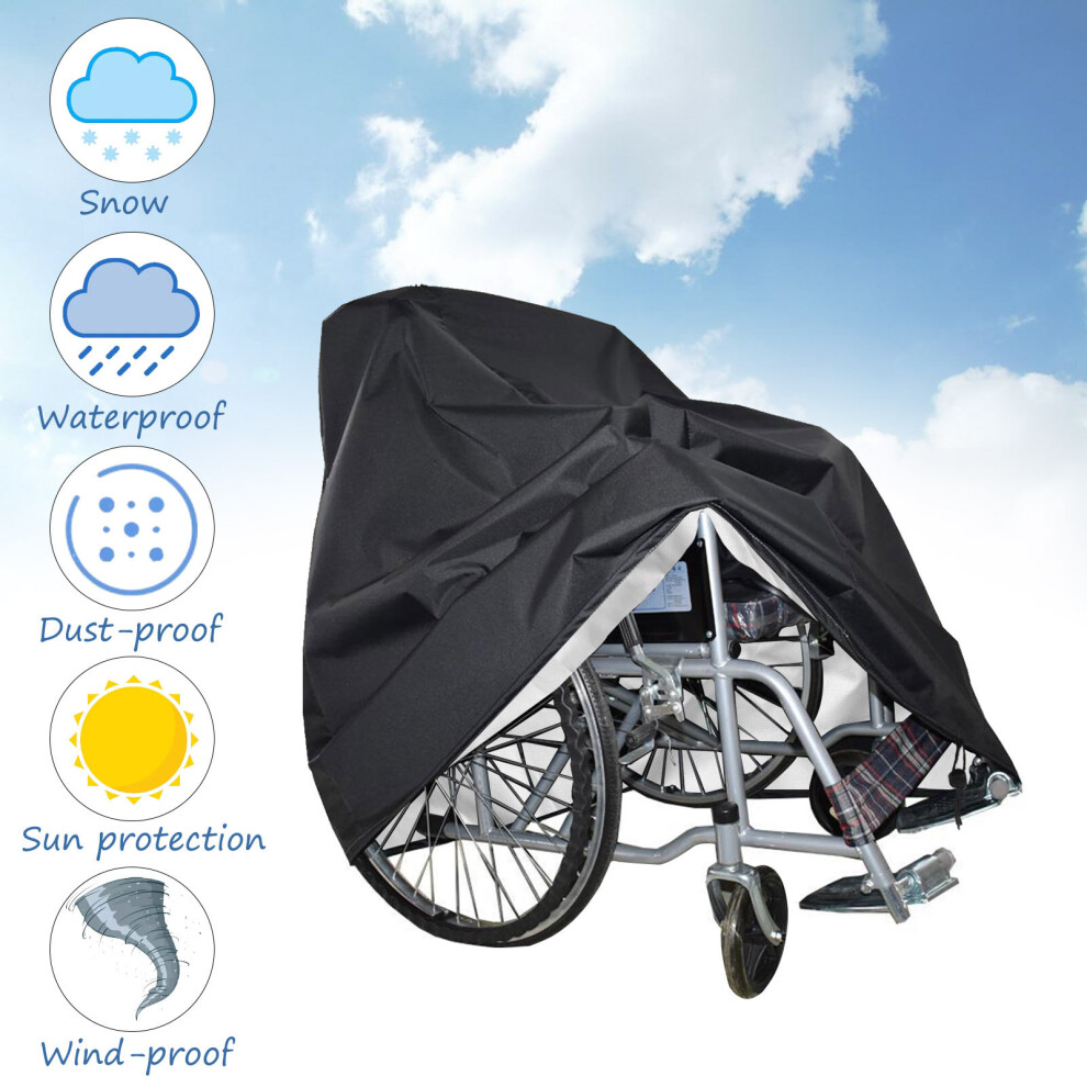 Unbranded Waterproof Rain Protection Wheelchair Cover for Folding Wheelchairs