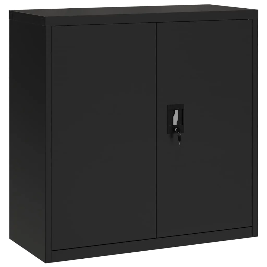 VidaXL File Cabinet Black 90x40x90 Cm Steel