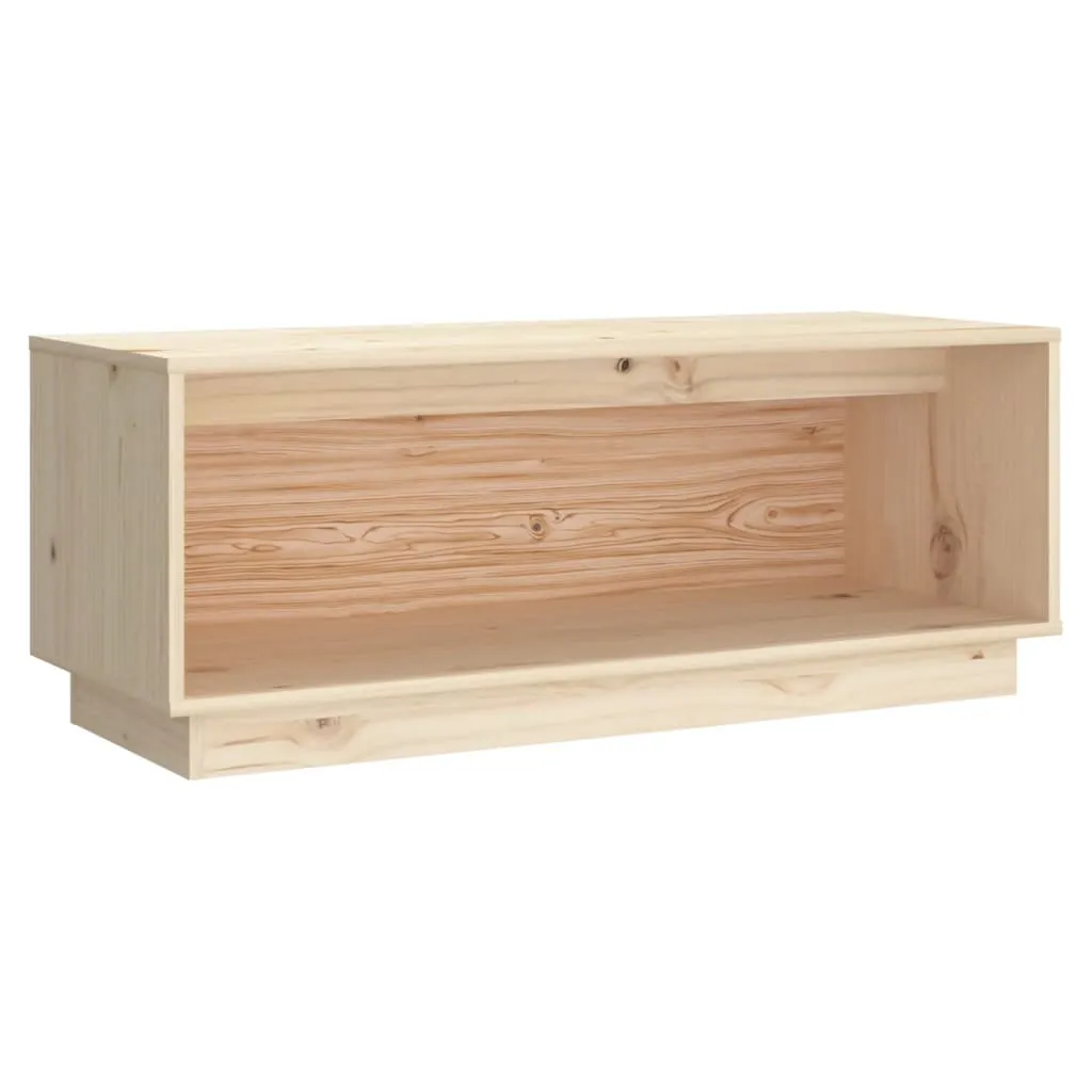 VidaXL TV Cabinet 90x35x35 cm Solid Wood Pine