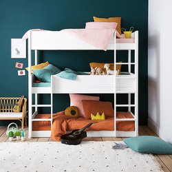 La Redoute Interieurs Meeting Triple Bunk Beds with Bases by La Redoute