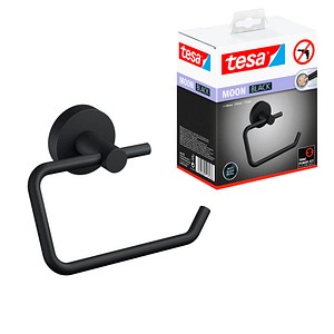 Tesa 40560-00000-00 MOON toilet roll holder Adhesive metal matt black