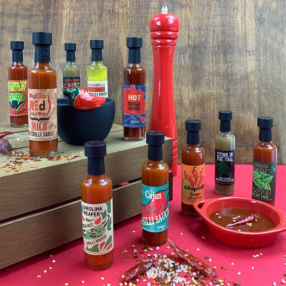 Kimm And Miller X Chilli Extreme Flavour Chilli Sauce Set – 10 Sauces