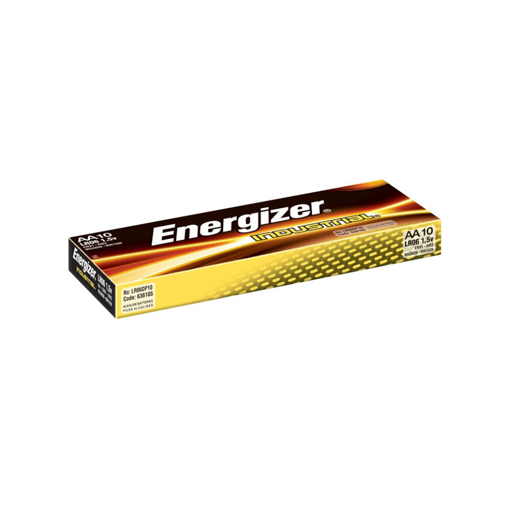 Energizer ENGINDAA AA Industrial Batteries Pack of 10