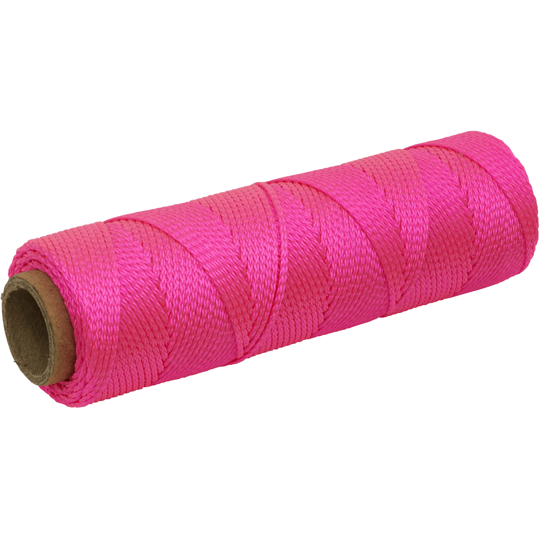 Sealey Braided Pink Nylon Brick Line 76M Length Sustainable Easy To Use Blp1