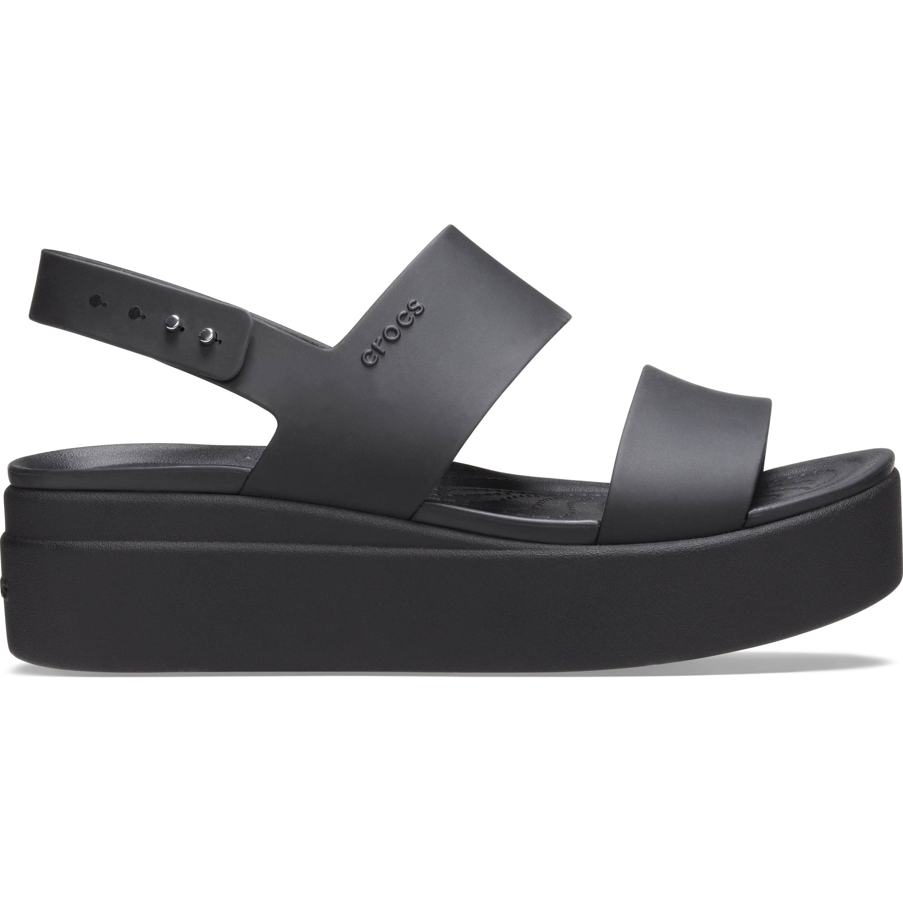 Crocs Women's 'Brooklyn Low Wedge' Sandals|Size: 6|black