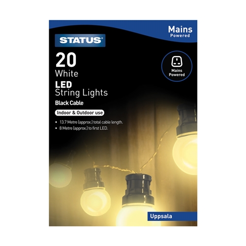 Status Uppsala LED String Lights - 20 Bulbs