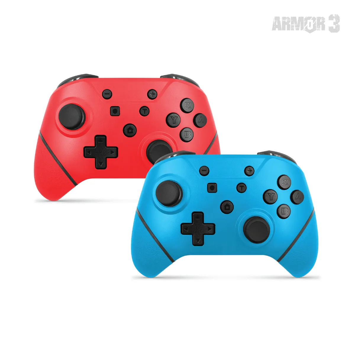 Hyperkin NuChamp Pack of Two Wireless Nintendo Switch Controllers - Bold Blue and Red, none