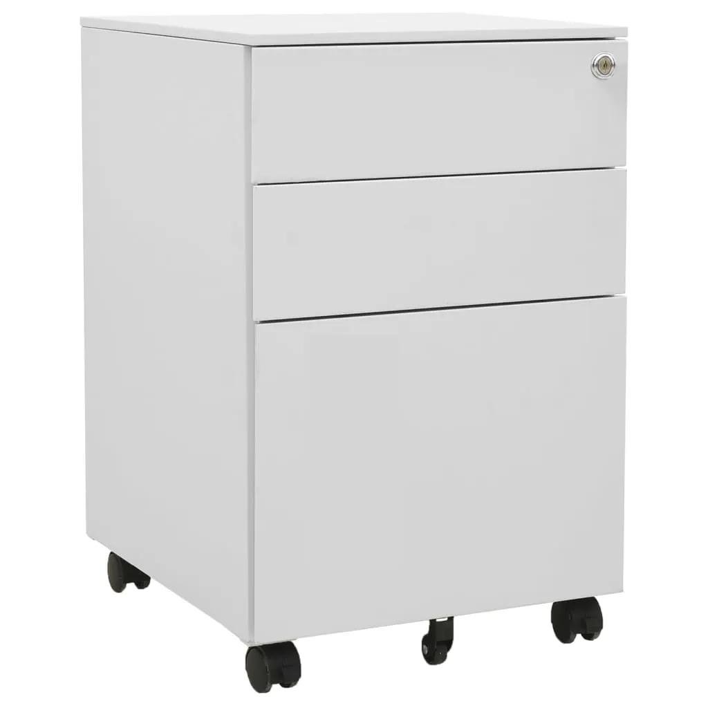 VidaXL 3 Drawer Filing Cabinet gray