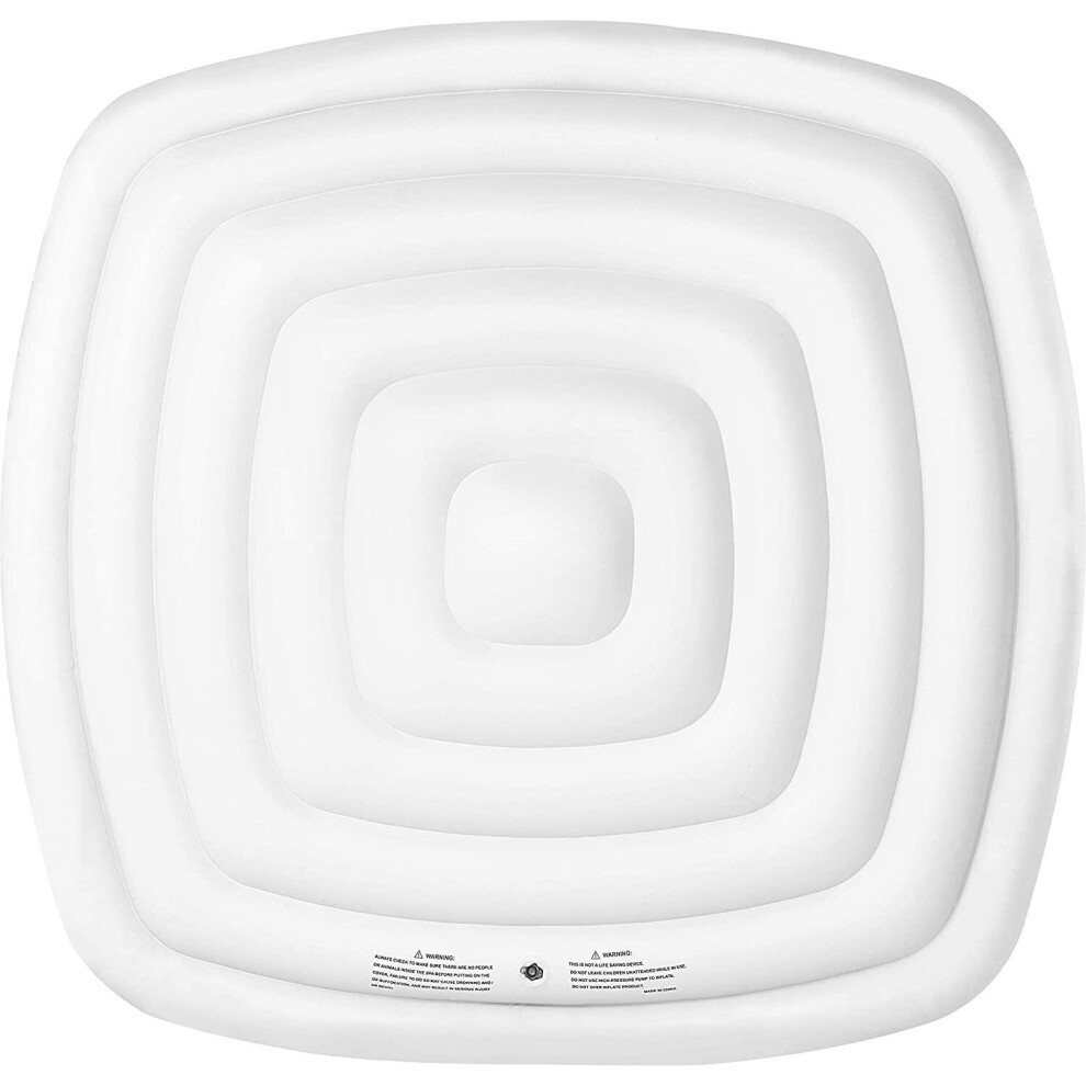 MSPA Hot Tub Inflatable Bladder Cover 160X160cm 6 People Square Spa Pool Lid