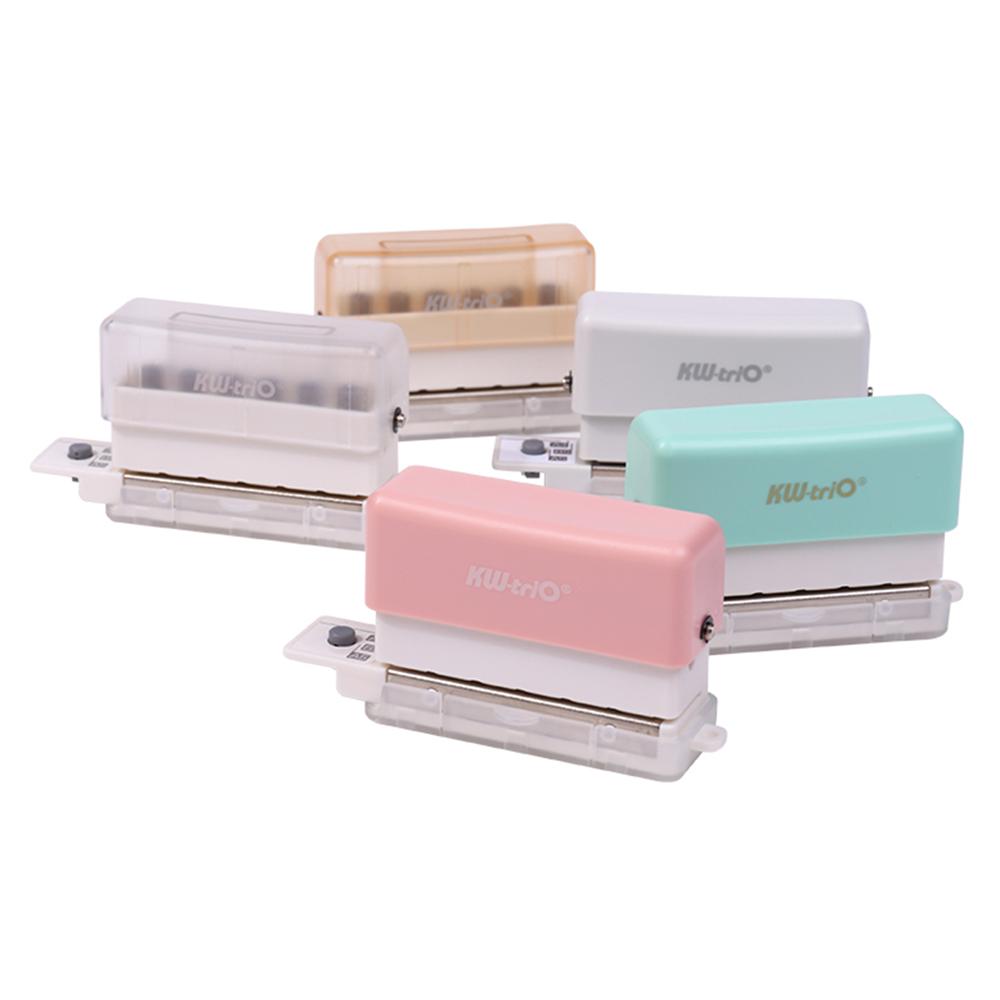 ZEBLAZE KWtriO 6Hole Paper Punch Handheld Mini Puncher Support Multiple 202630 Hole Punching 5.5mm brown