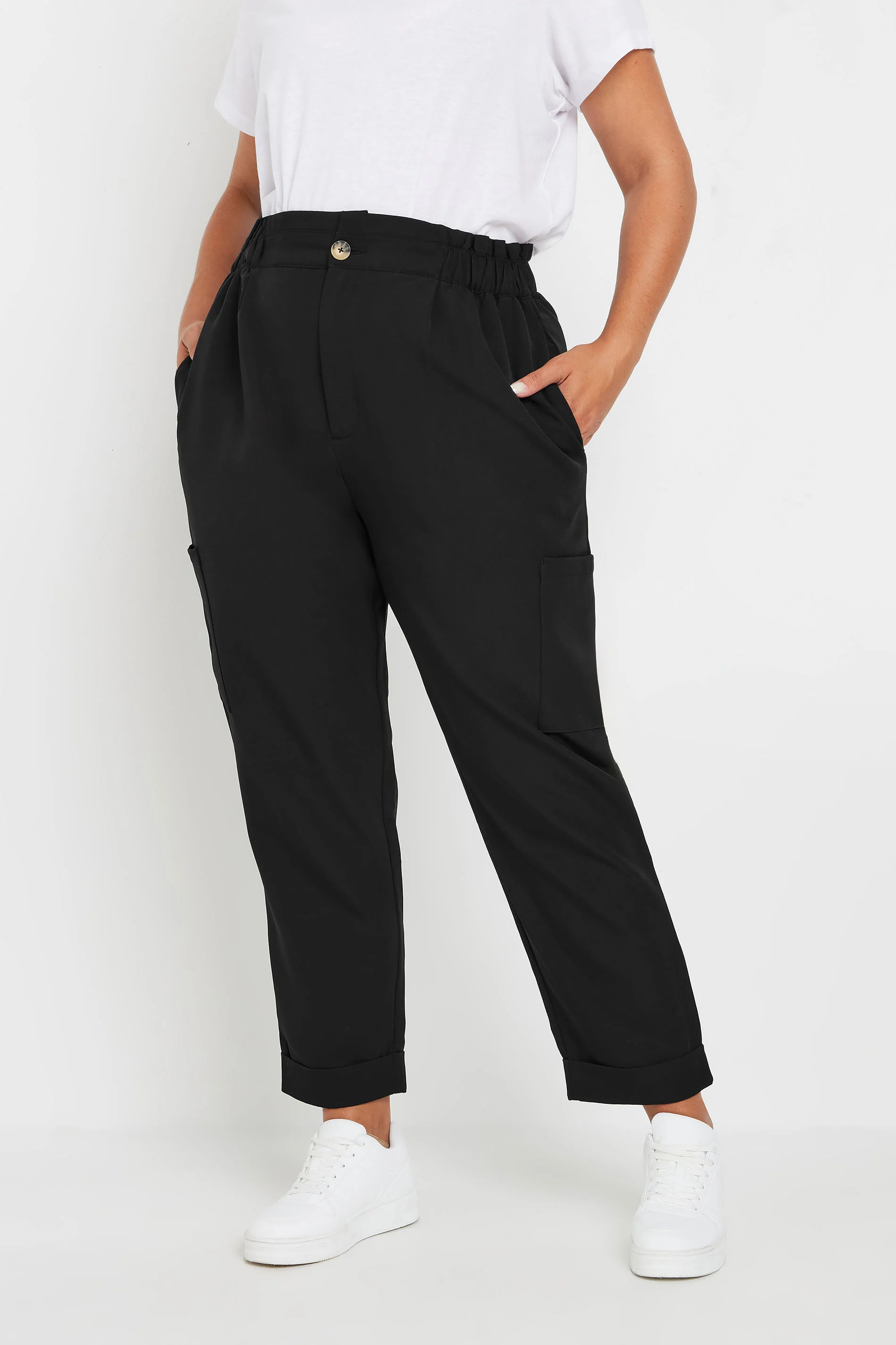 Paperbag Waist Cargo Trousers