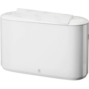 Tork Xpress Mini Hand Towel Dispenser H2 for Multifold Paper Towels, Single Dispensing, 521000 White