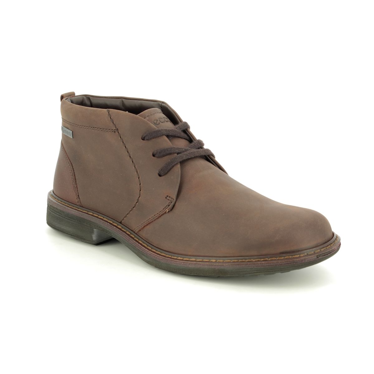 ECCO 510224-02482 Turn Chukka Gtx Brown Leather Mens Boots