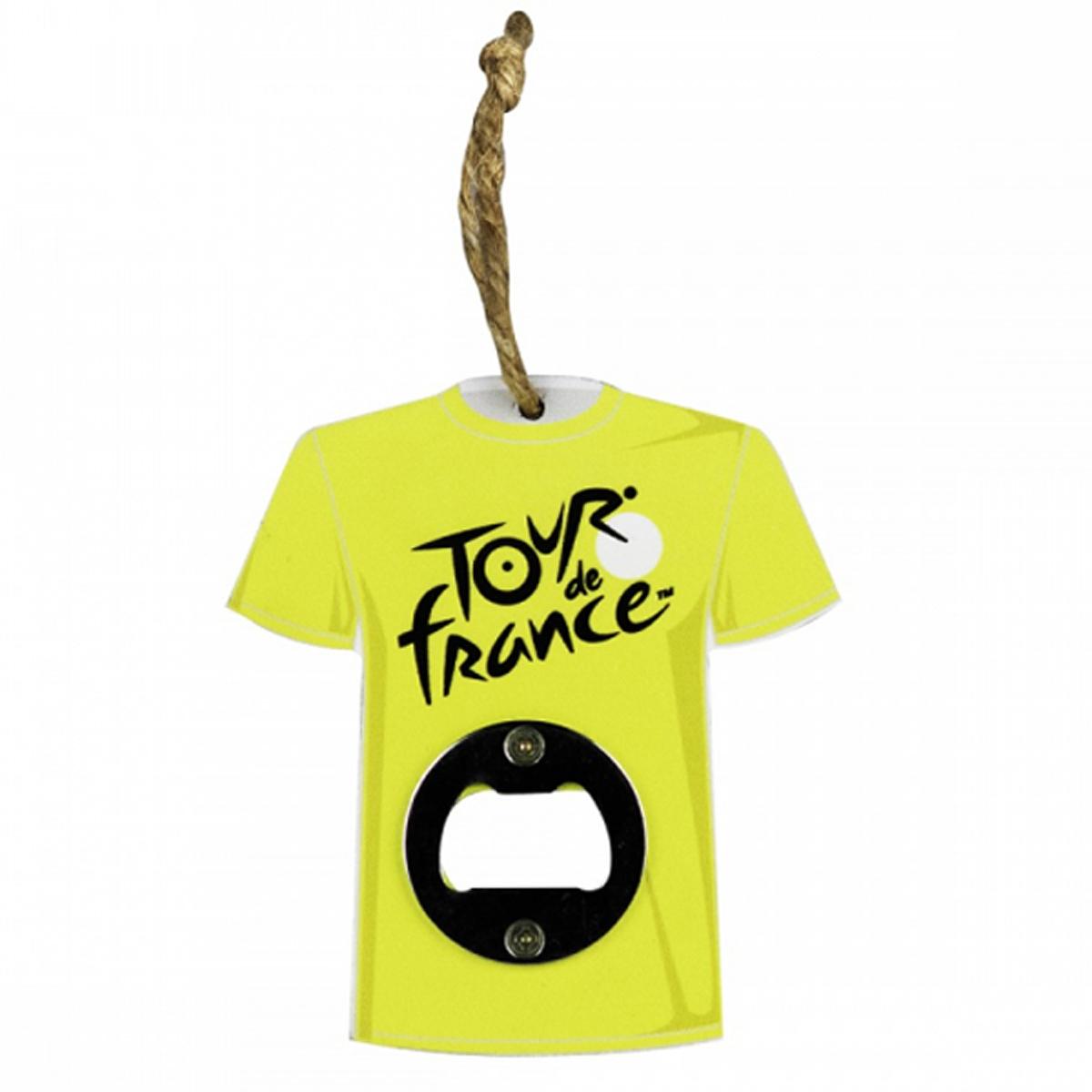 [R1969] - Wooden bottle opener 'Tour de France' yellow jersey - 10x11 cm yellow