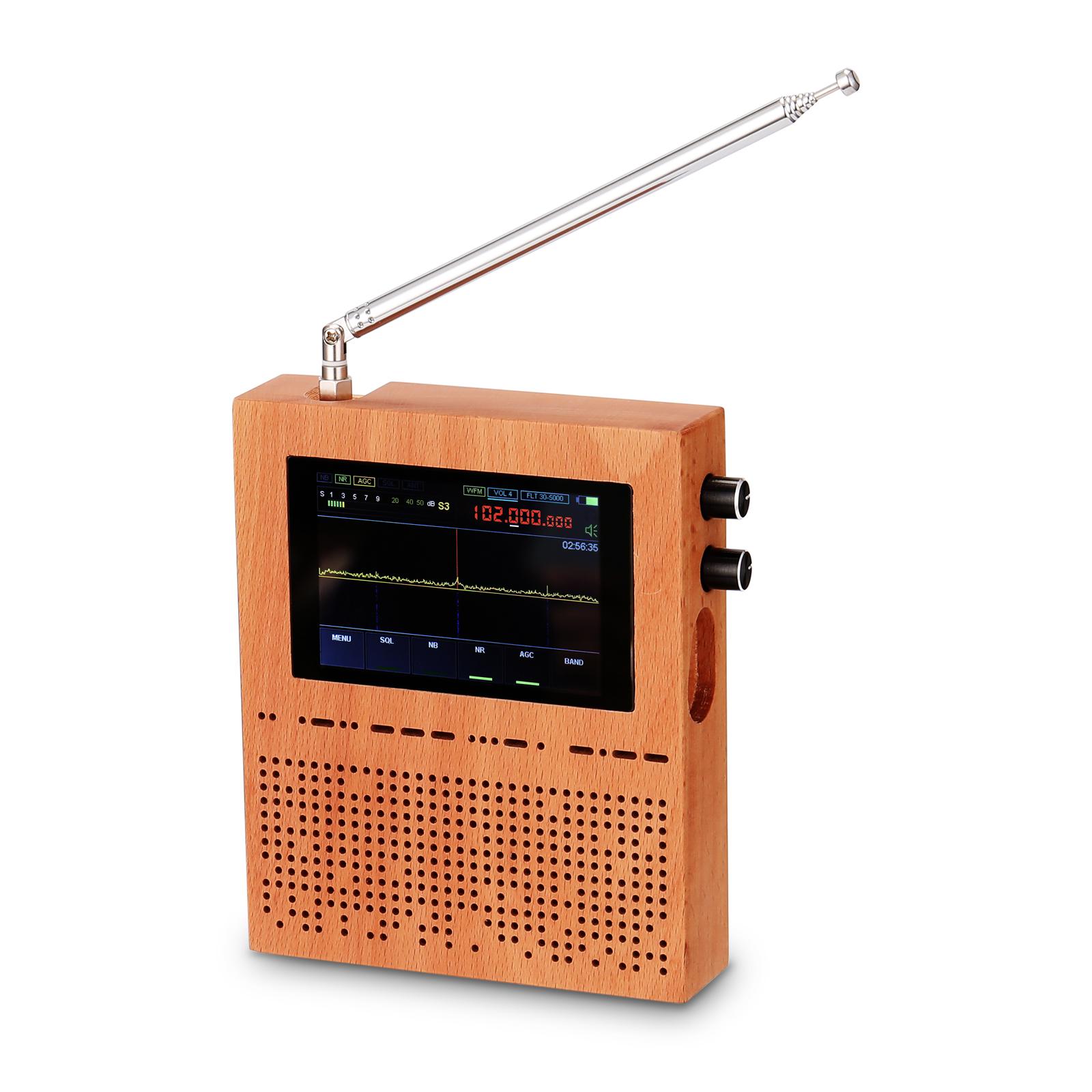 3.5 Inch Lcd Screen Digital Signal Receiver Sdr Radio Malachite Malahit Dsp Sdr Receiver Wood Shell 1