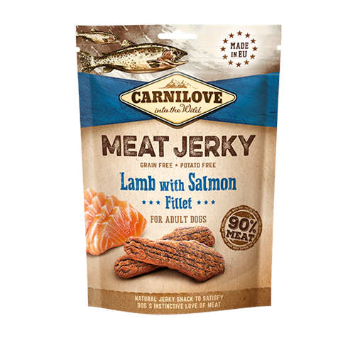 CARNILOVE Jerky Fillet Dog Treat 100g - Lamb with Salmon