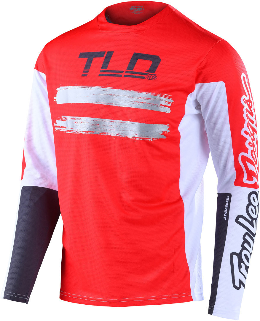 Troy Lee Designs Sprint Marker Bicycle Jersey, white-red, Size XL, white-red, Size XL