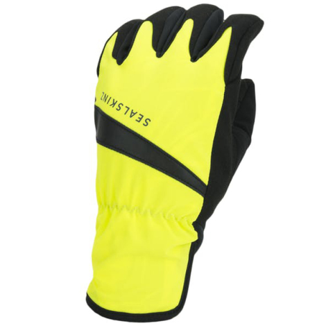 Sealskinz Waterproof All Weather Cycle Gloves - Neon Yellow / Black / Large