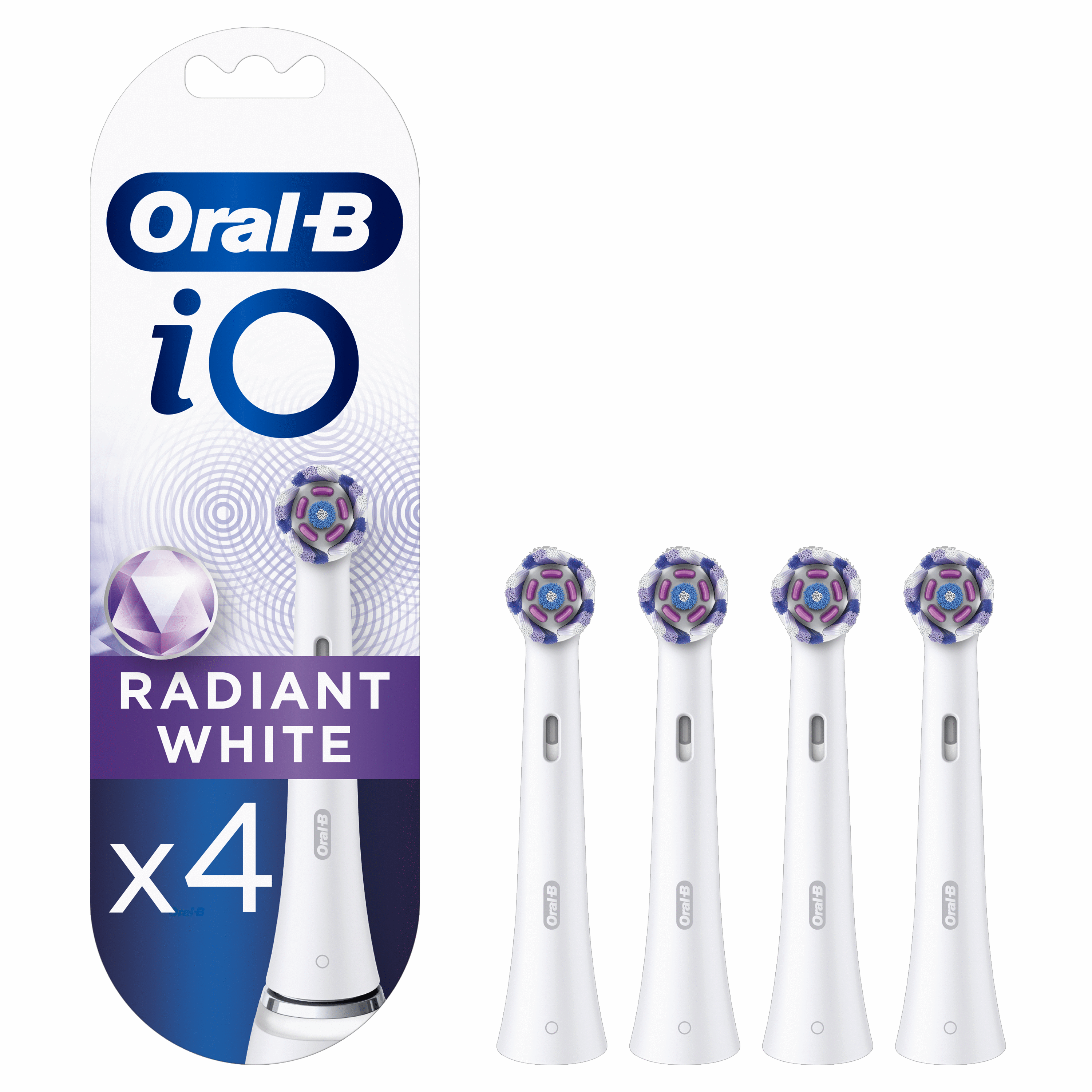 Oralb Oral-B iO Series Radiant Brush Heads Black 4 Pieces