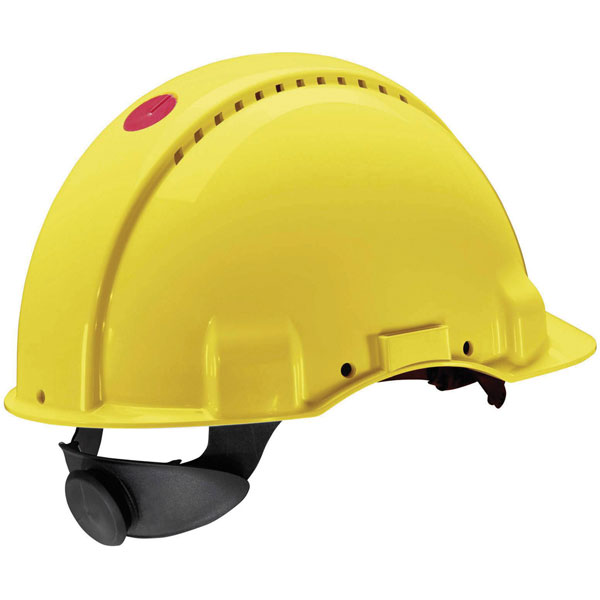 3M Peltor Uvicator G3000 Yellow Safety Helmet, Ventilated