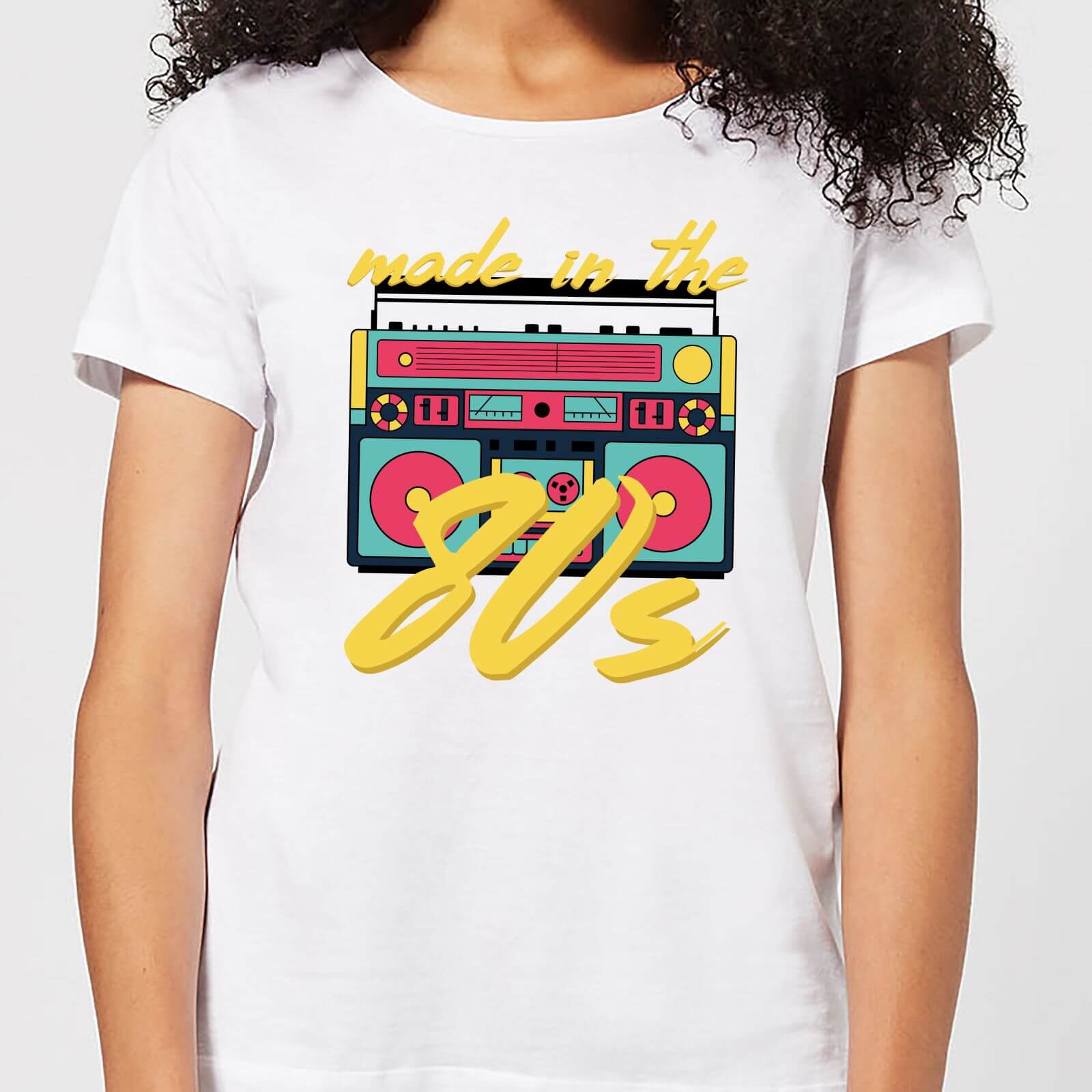 By IWOOT Made In The 80s Boombox Women's T-Shirt - White - L - White | adult