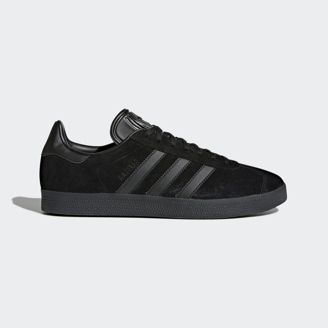 Adidas Women's Adidas Black Gazelle Suede Trainers, Size: 6