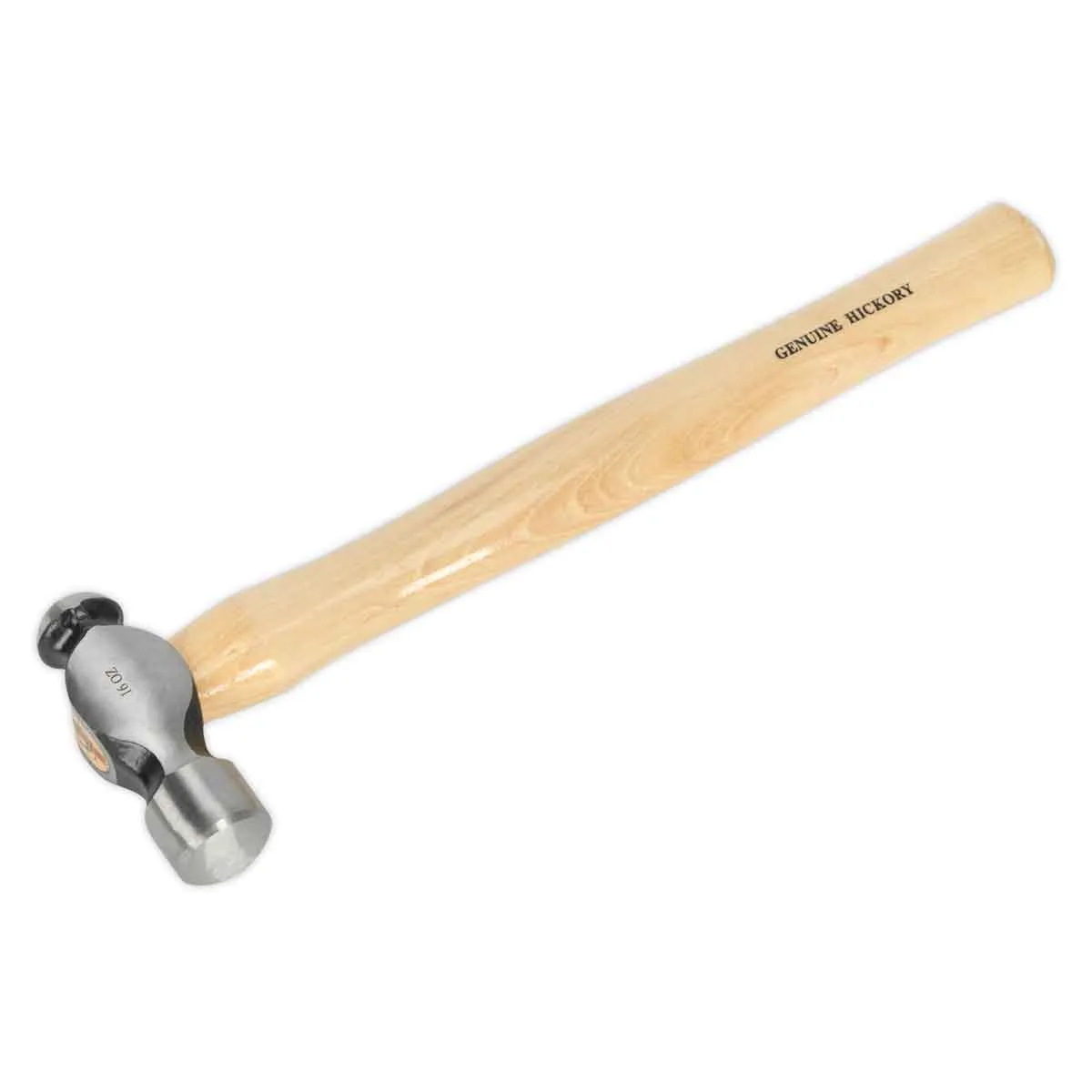 Sealey BPH16 1lb Ball Pein Hammer with Hickory Shaft