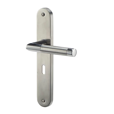 Colours Callac Stainless Steel Straight Lock Door Handle (L)130mm
