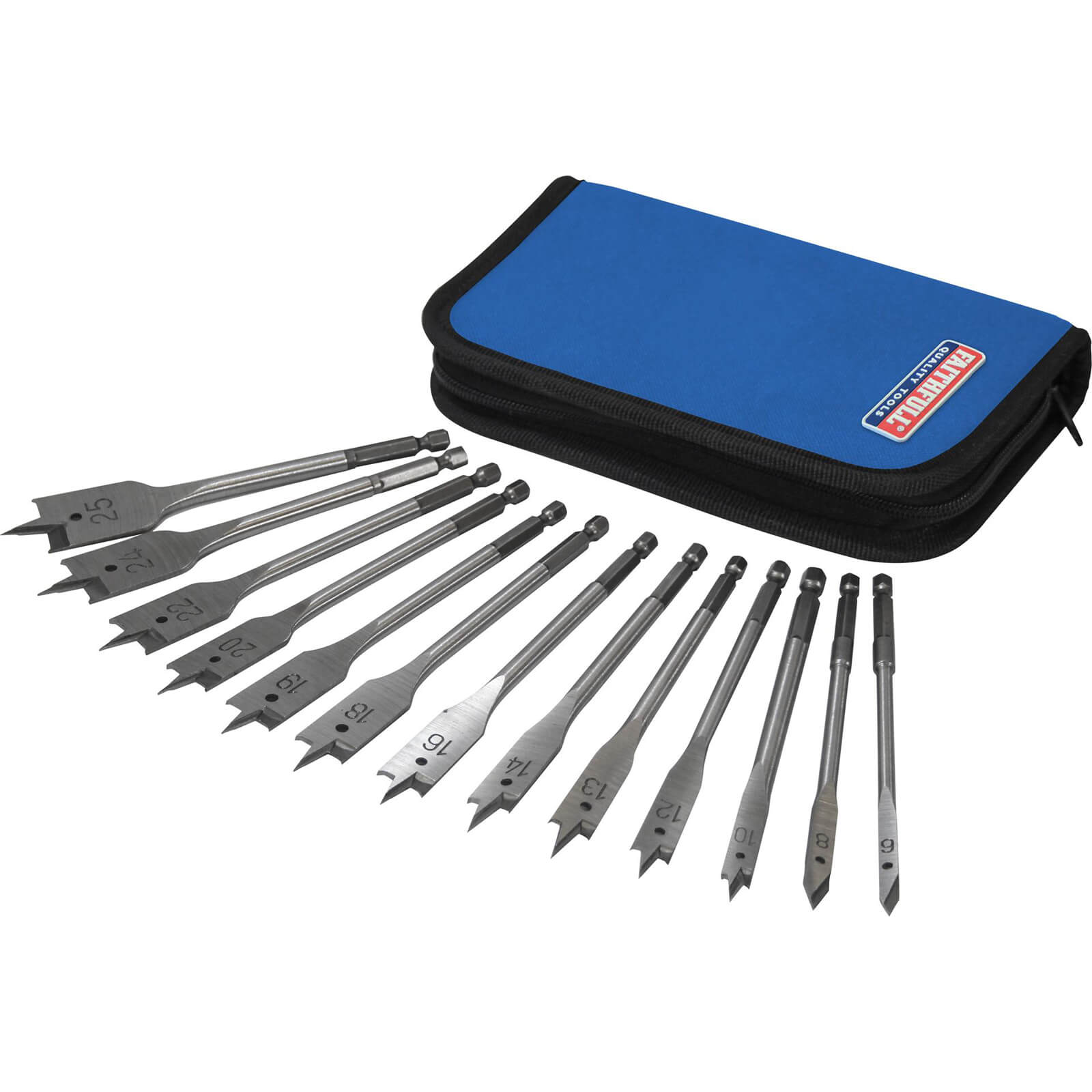  13 Piece Flat Bit Set