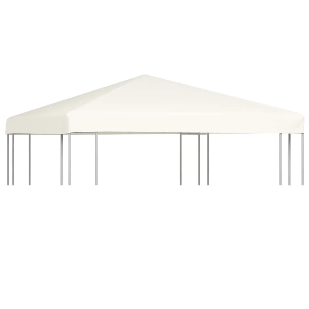 VidaXL Gazebo Top Cover 310 g/m² 3x3 m Cream White