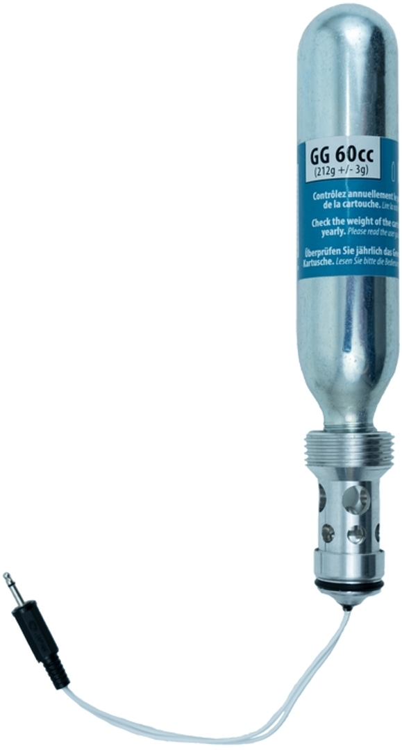  CO2 Cartuccia elettronica, argento, dimensione 60 per uomo