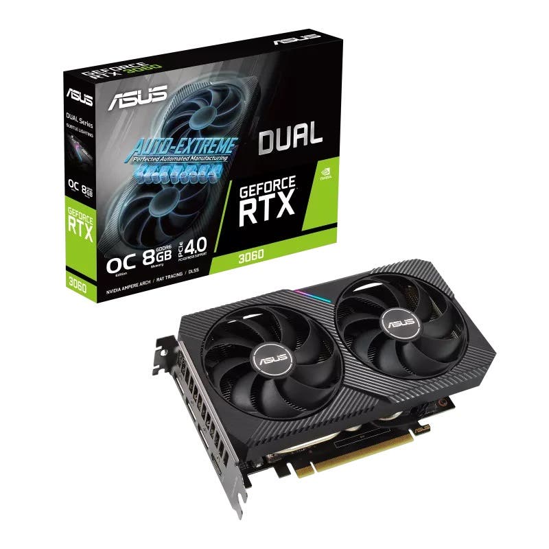 Asus Dual RTX3060 8GB 1837MHz GDDR6 Graphics Card
